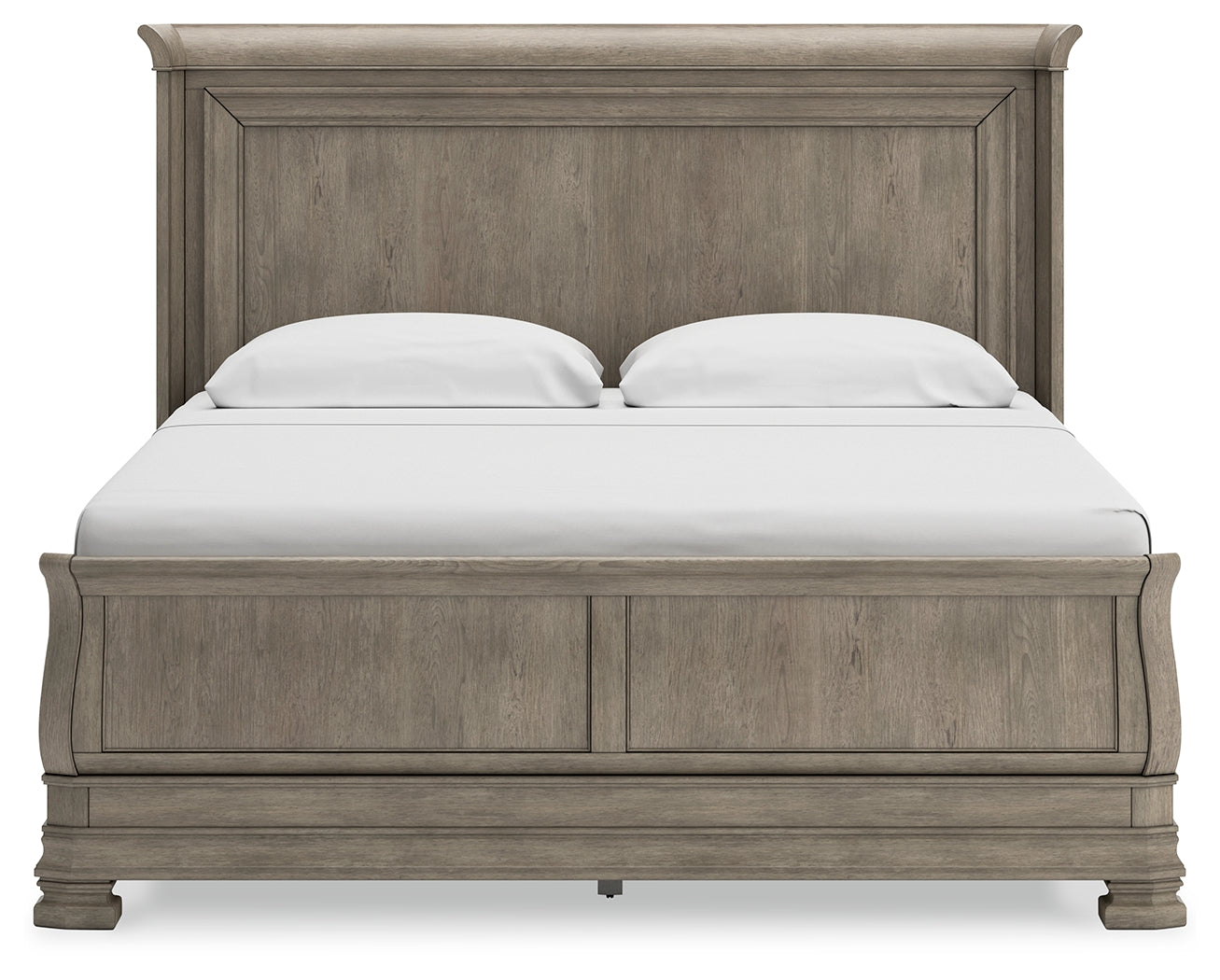 Lexorne Gray King Sleigh Bed