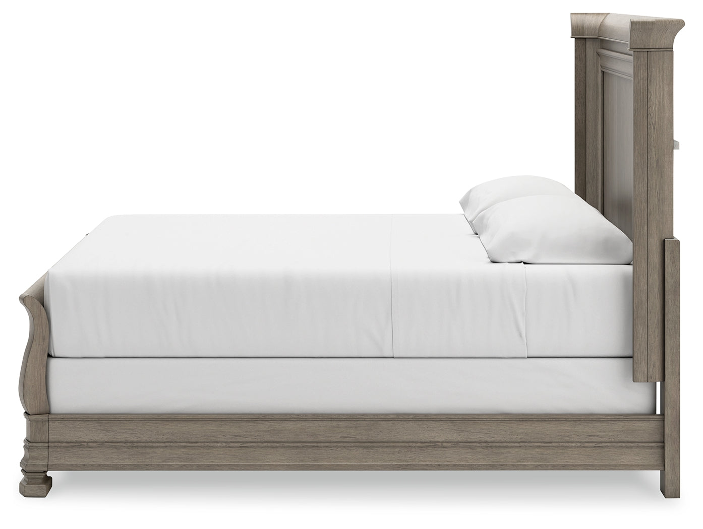 Lexorne Gray King Sleigh Bed