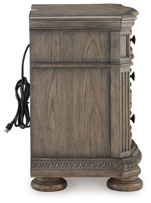 Ardenfield Light Brown Three Drawer Nightstand - Ornate Home