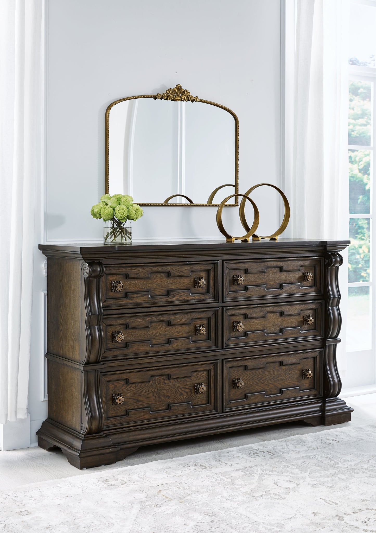 Maylee Dark Brown Dresser