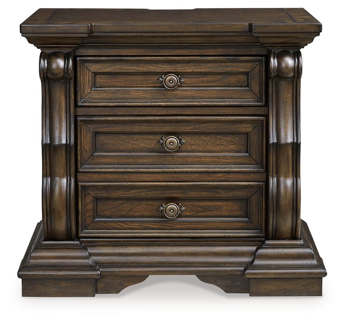 Maylee Dark Brown Nightstand