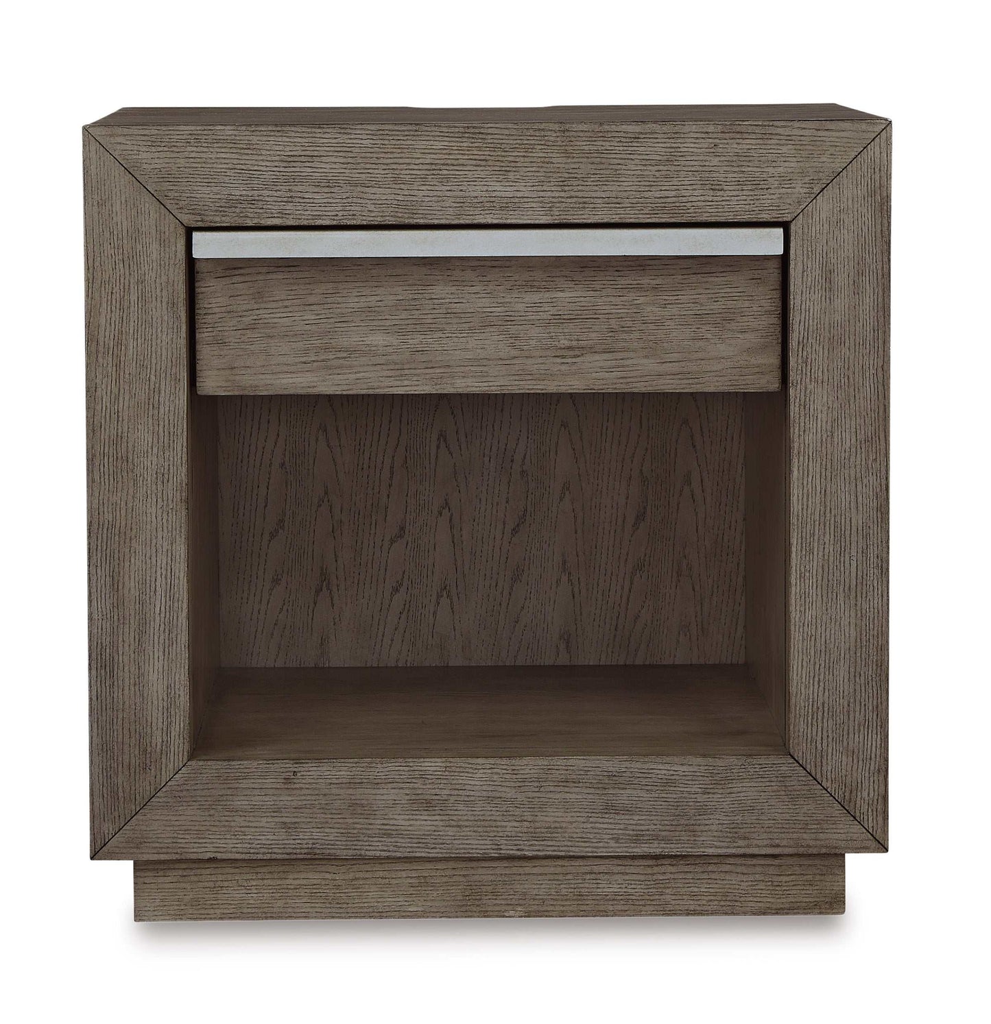 Anibecca Weathered Gray Nightstand