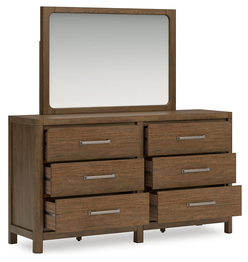 Cabalynn Queen Panel Bedroom Set with Storage, Dresser and Mirror