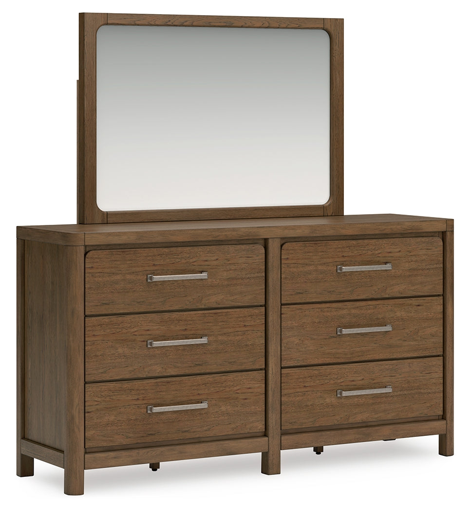 Cabalynn Queen Panel Bedroom Set with Storage, Dresser and Mirror