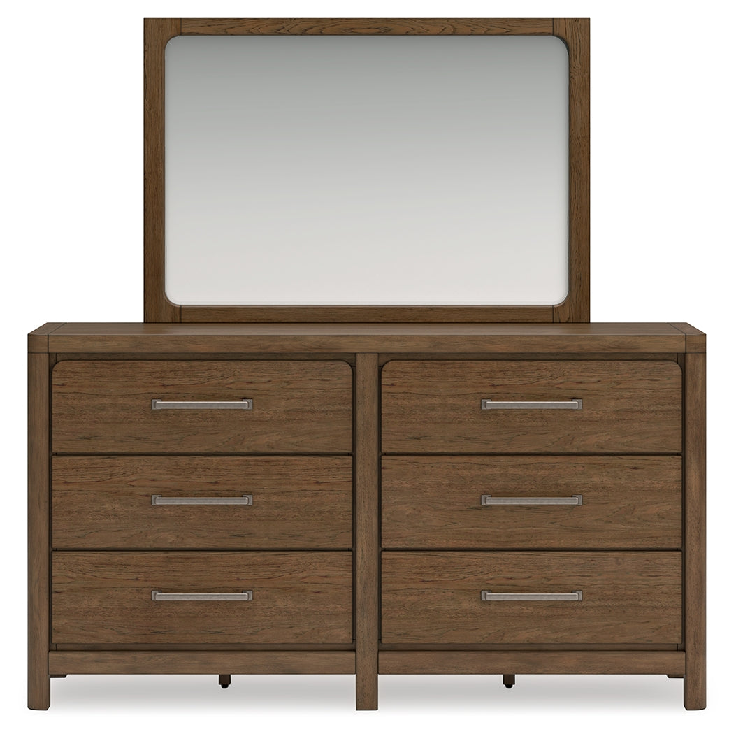 Cabalynn King Panel Bedroom Set with Storage, Dresser and Mirror