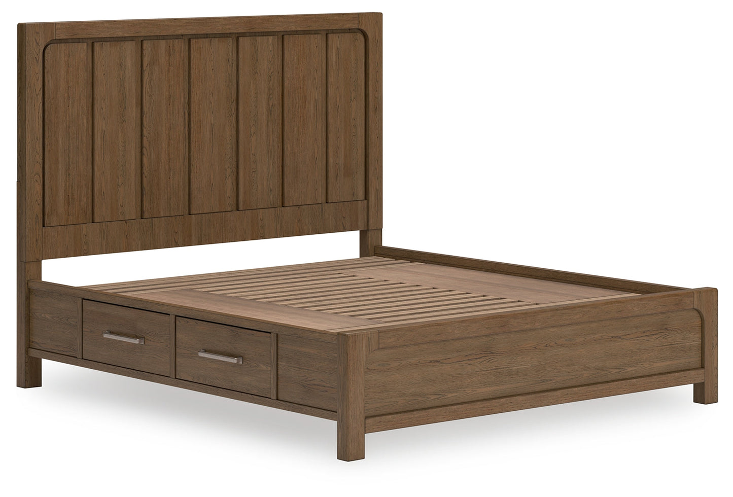 Cabalynn California King Panel Bedroom Set with Storage, Dresser and Mirror