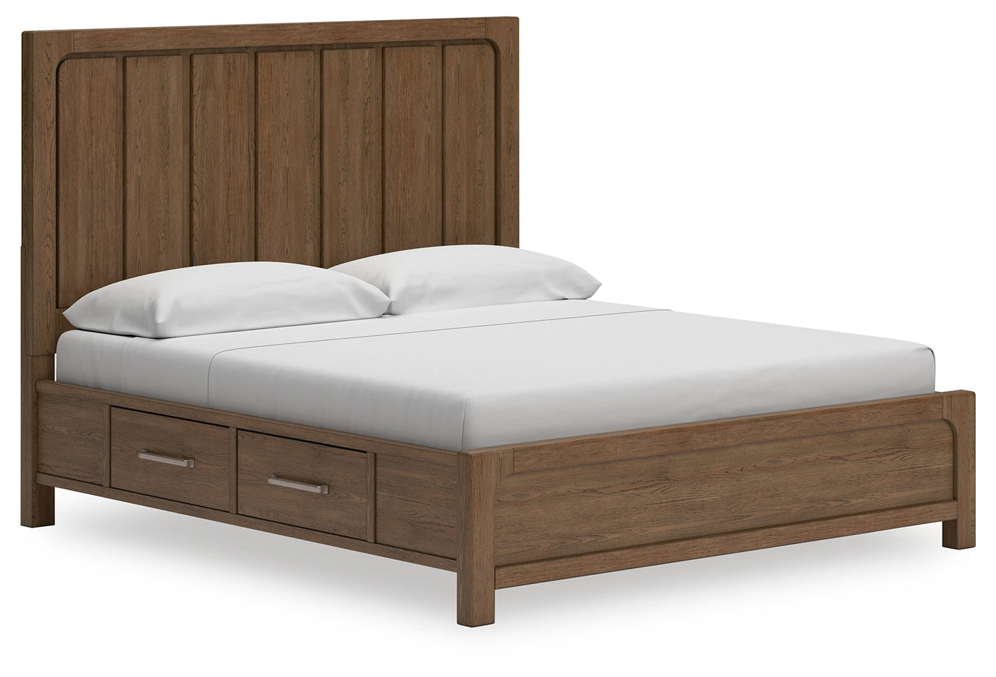 Cabalynn California King Panel Bedroom Set with Storage, Dresser and Mirror