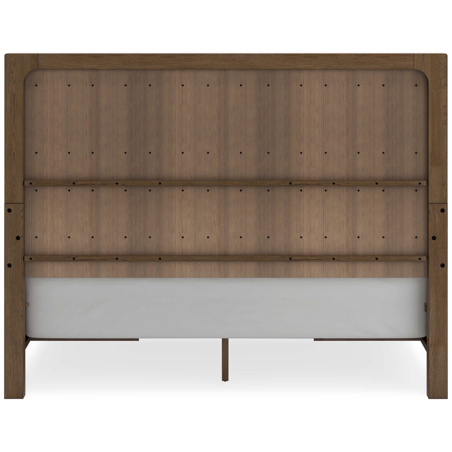 Cabalynn Light Brown Queen Panel Bed w/ 4 Storage Drawers