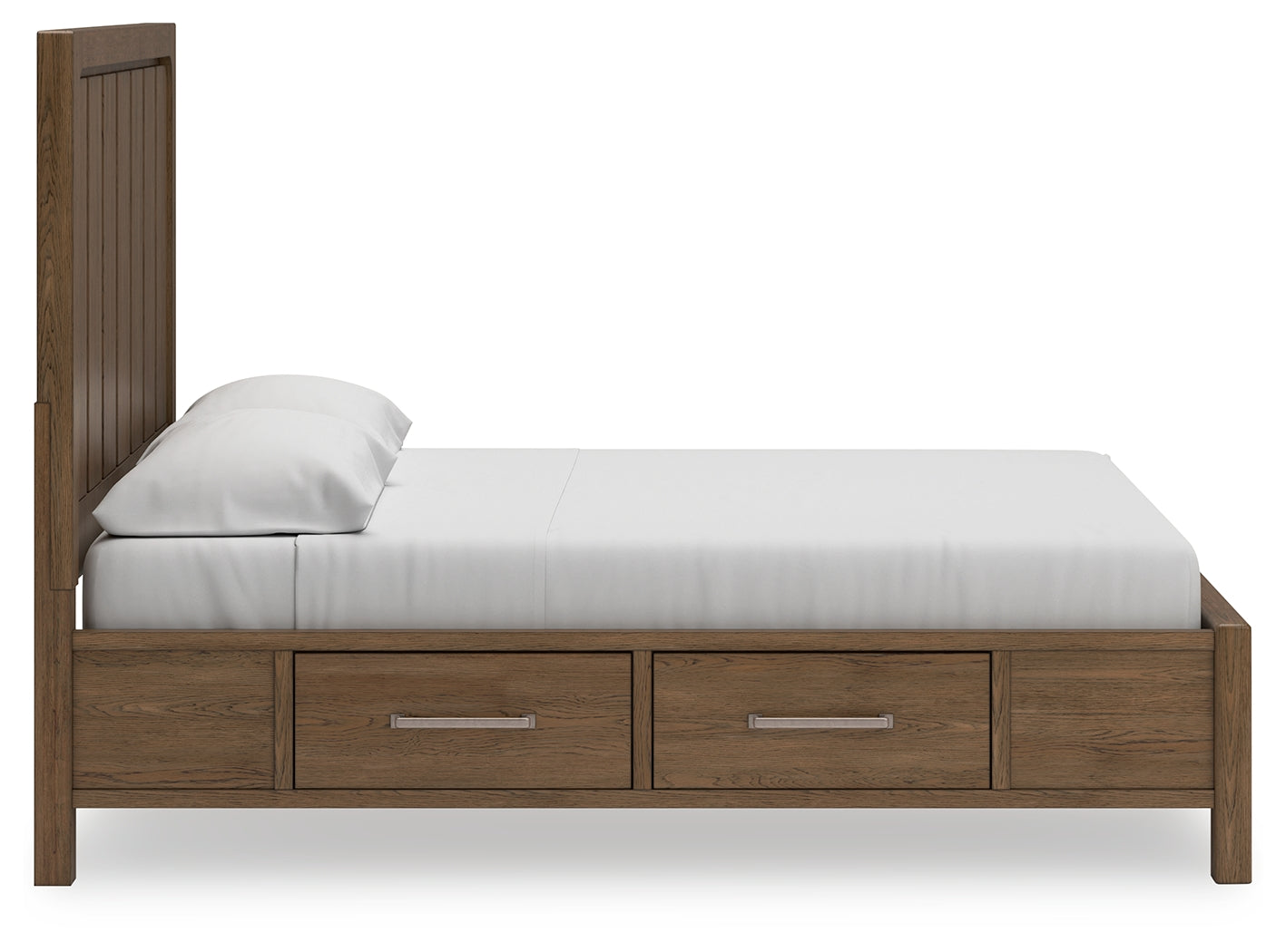 Cabalynn California King Panel Bedroom Set with Storage, Dresser and Mirror