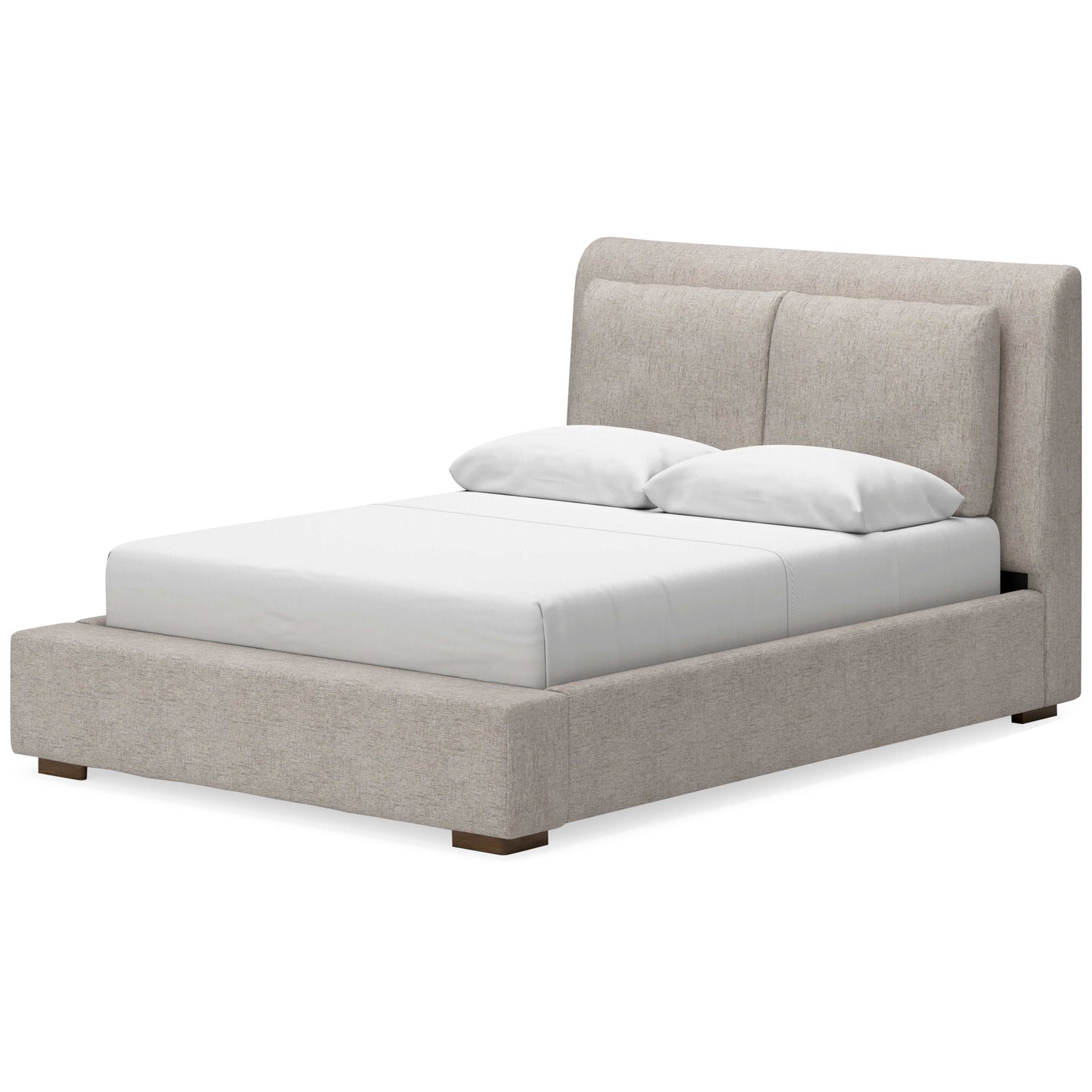 Cabalynn Oatmeal Queen Upholstered Bed