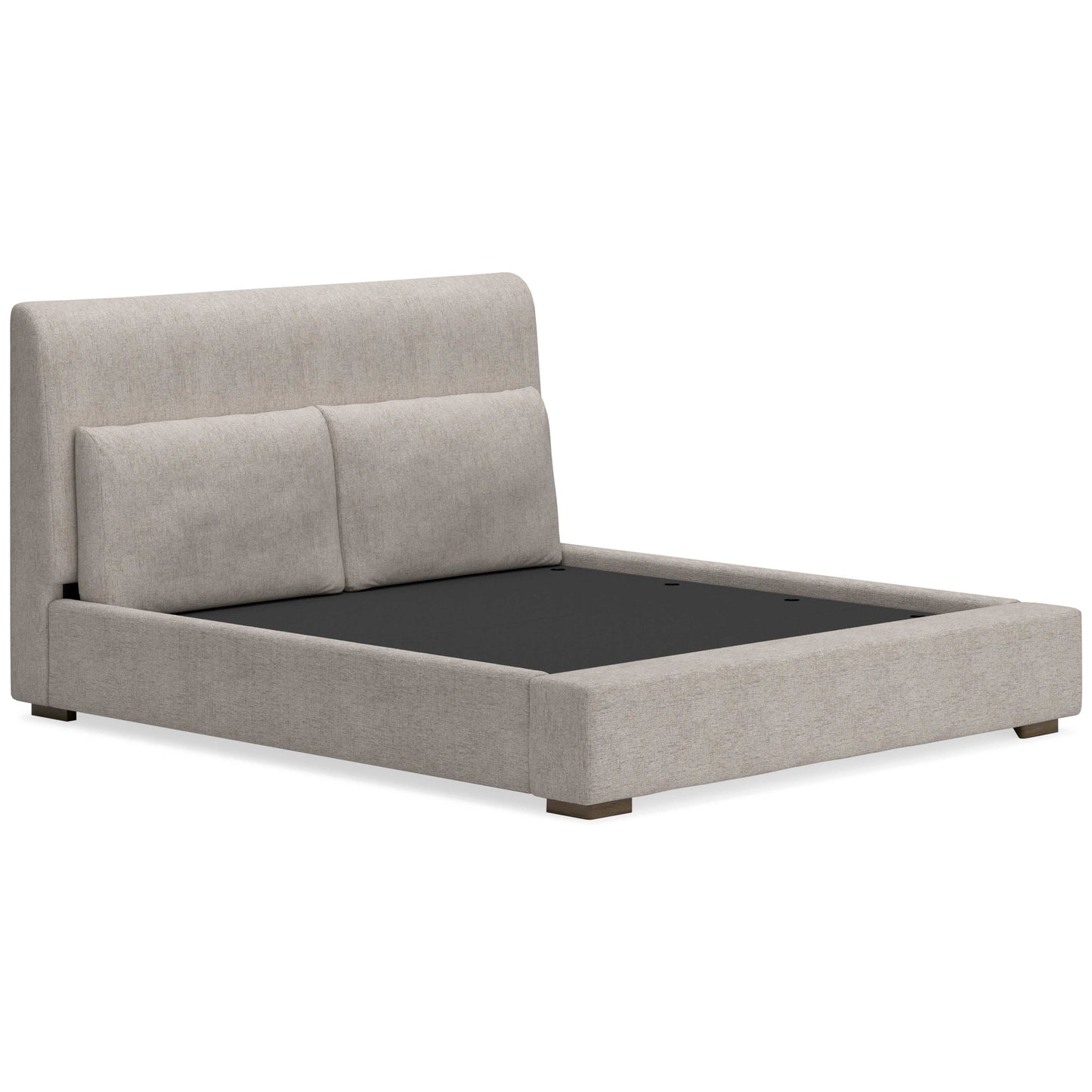 Cabalynn Oatmeal King Upholstered Bed