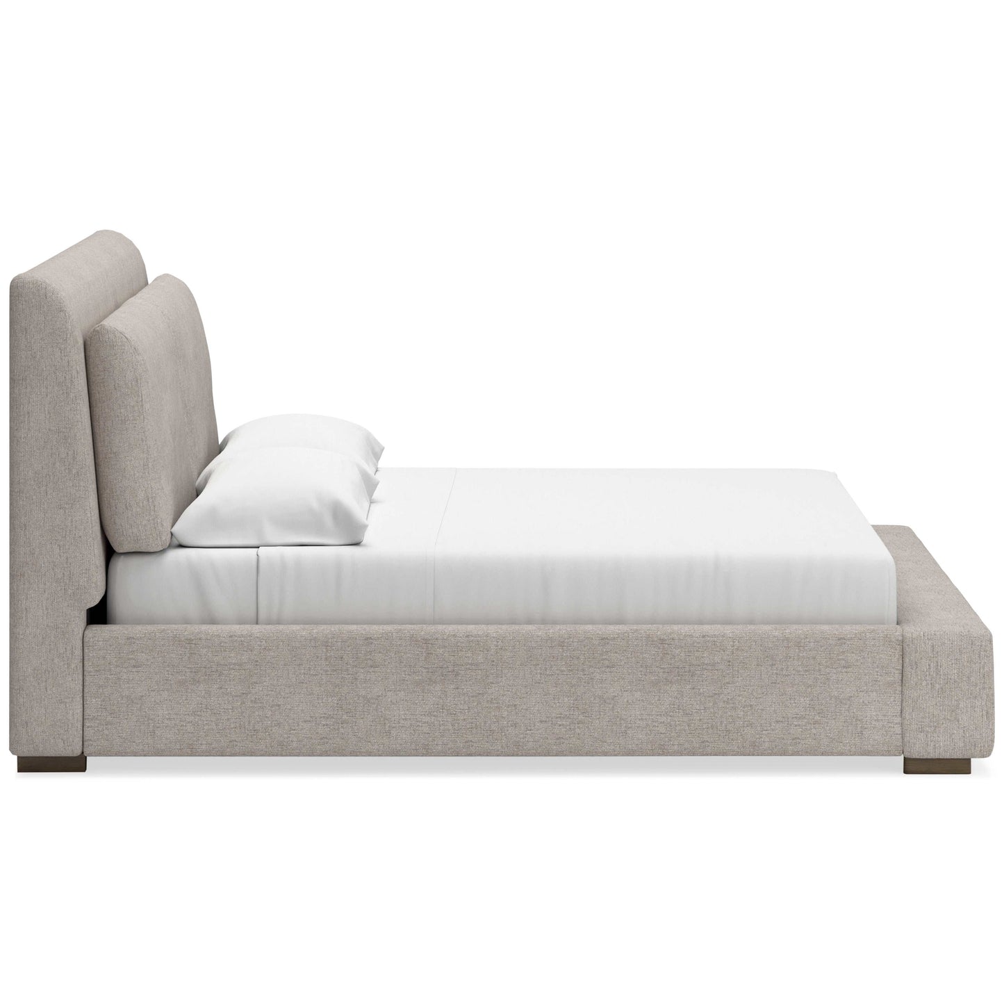 Cabalynn Oatmeal King Upholstered Bed