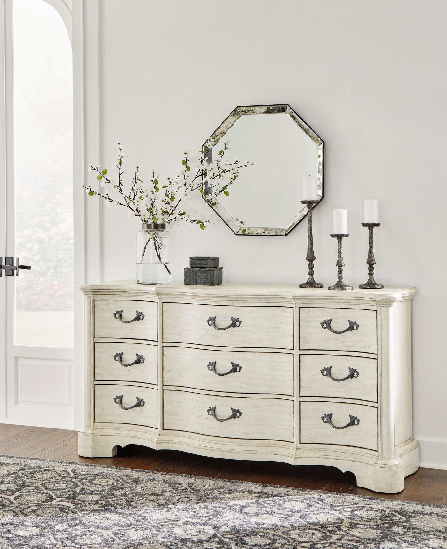 Arlendyne Antique White Dresser