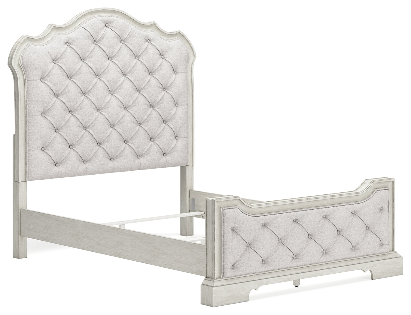 Arlendyne Queen Upholstered Bedroom set with, Dresser and Mirror