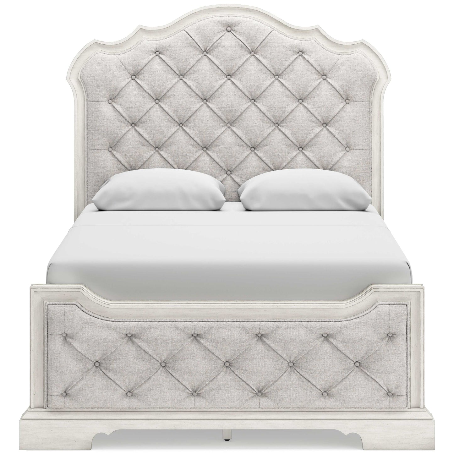 Arlendyne Antique White Queen Upholstered Bed