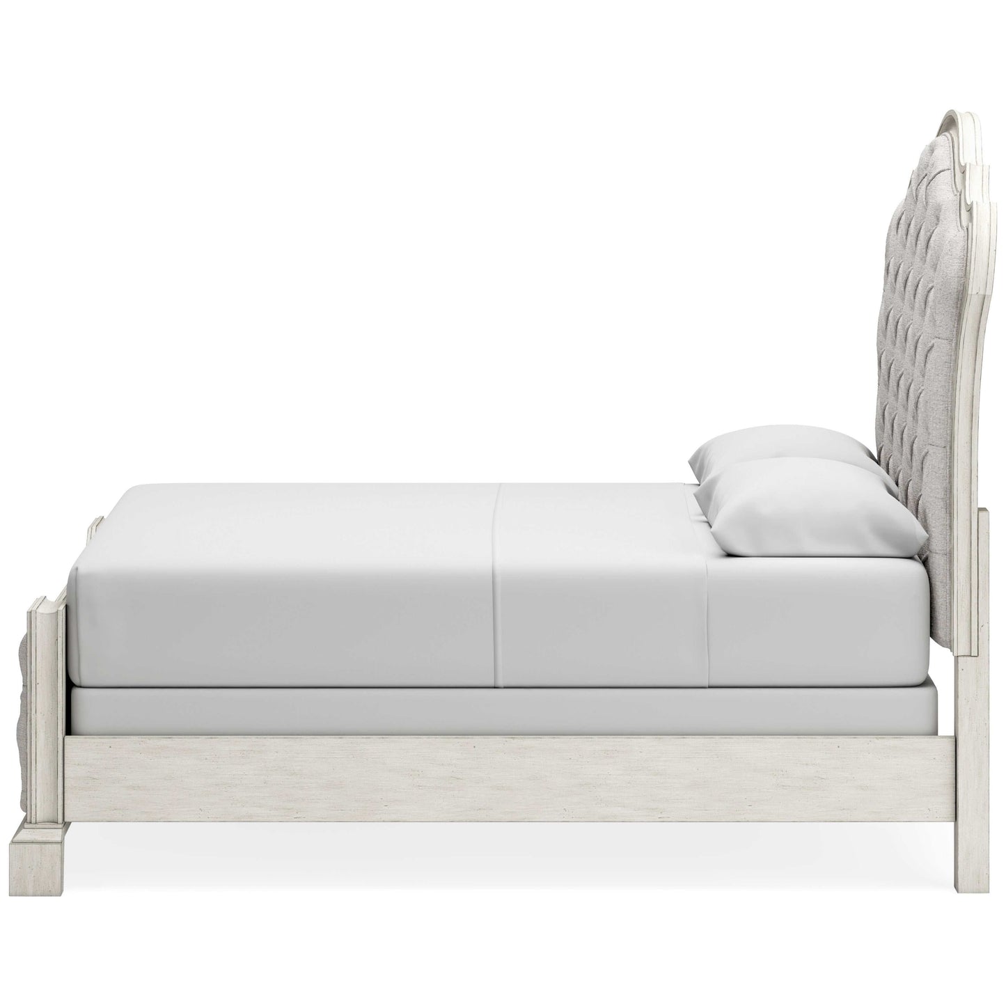 Arlendyne Antique White Queen Upholstered Bed