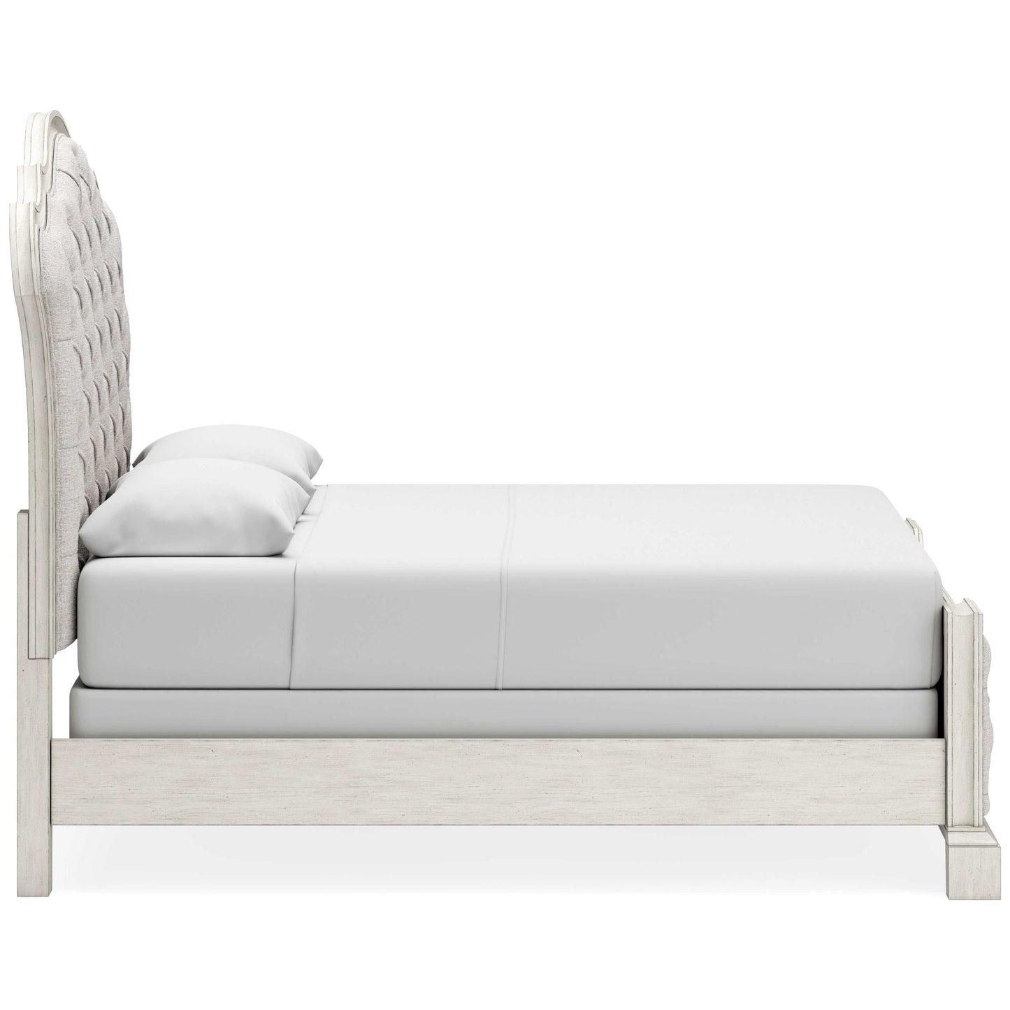 Arlendyne Antique White Queen Upholstered Bed