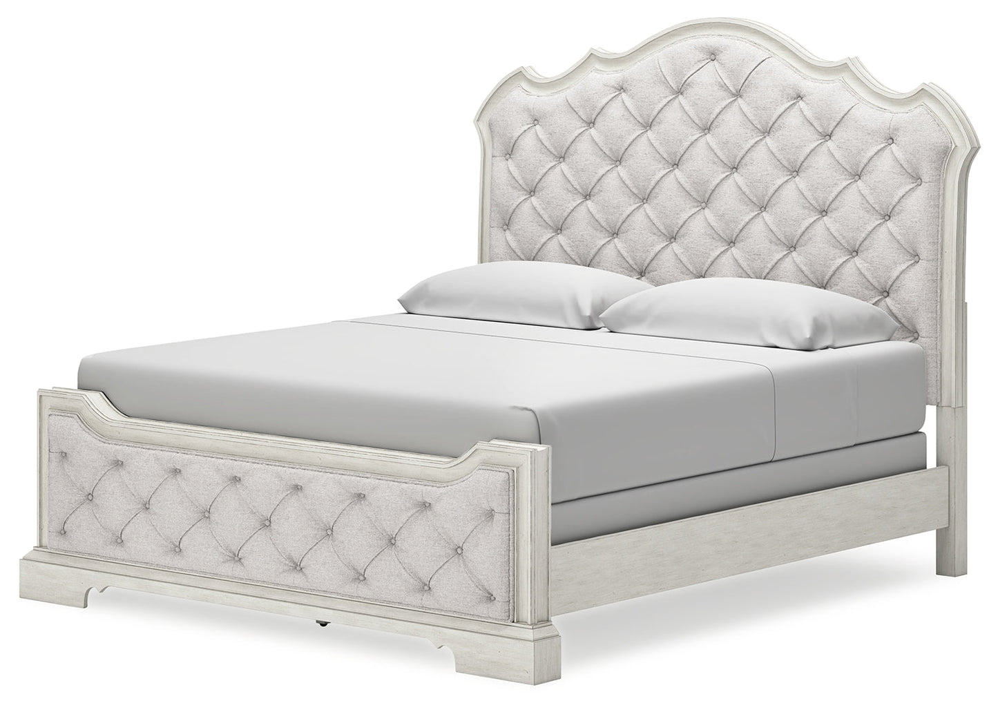 Arlendyne King Upholstered Bedroom Set with Dresser and Mirror