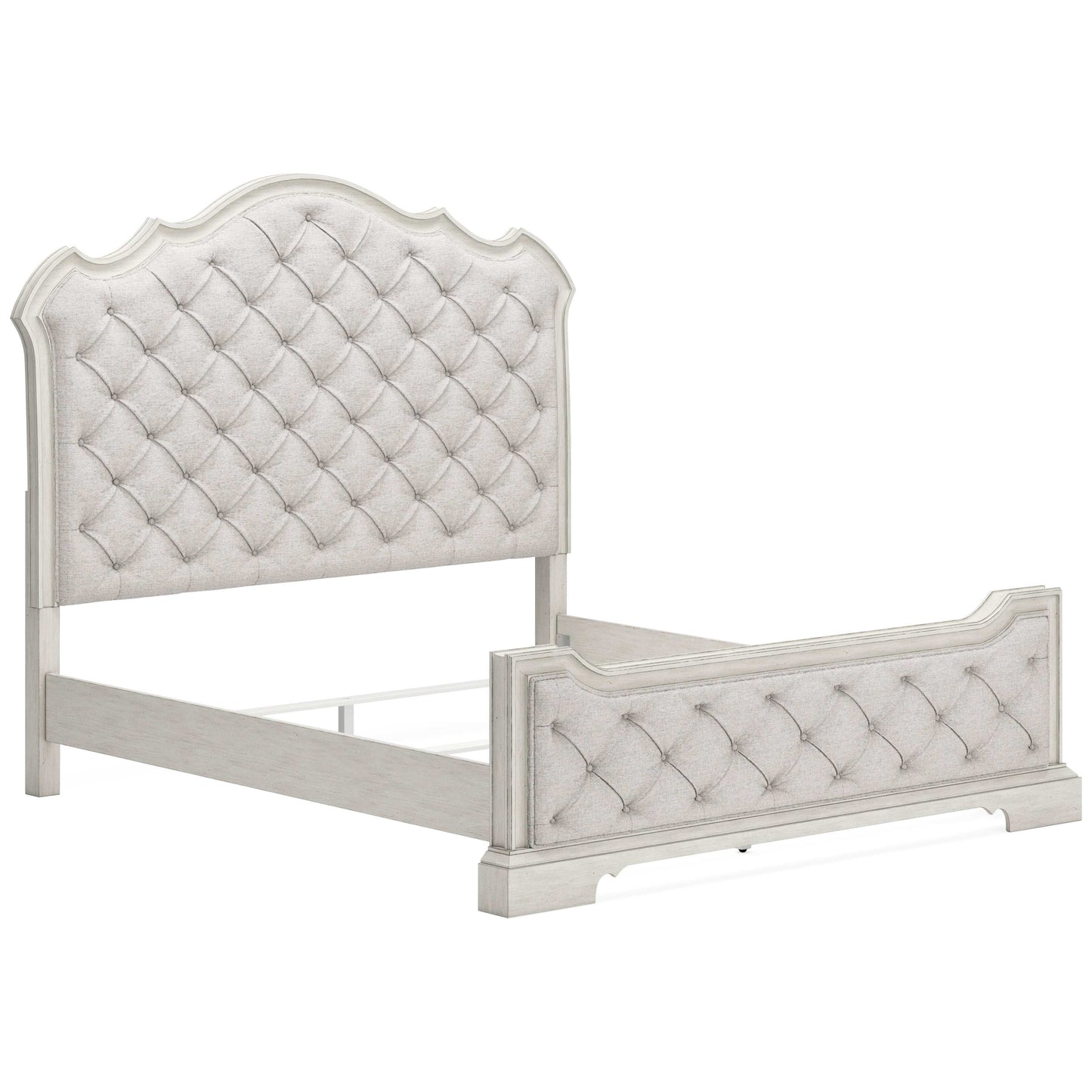 Arlendyne Antique White King Upholstered Bed