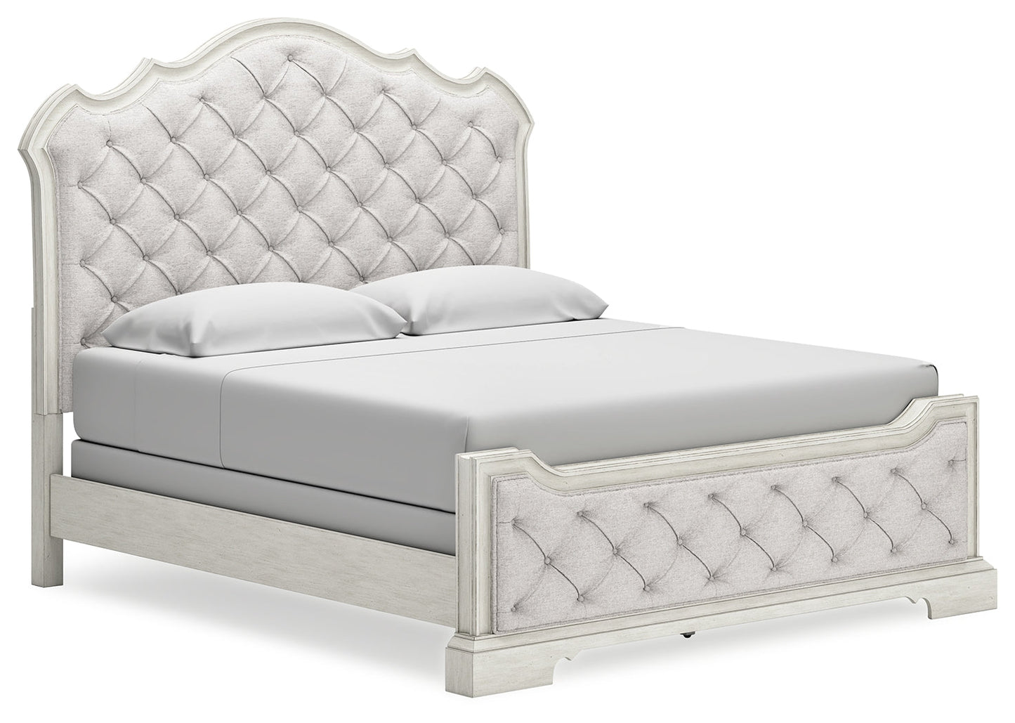 Arlendyne King Upholstered Bedroom Set with Dresser and Mirror