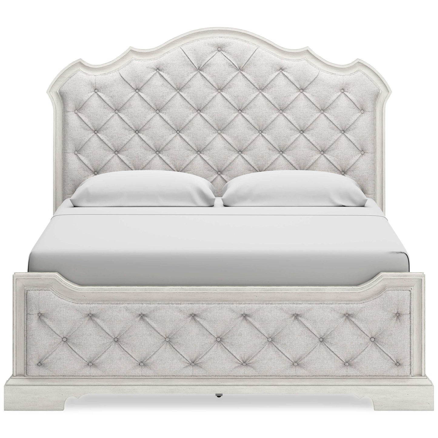 Arlendyne Antique White King Upholstered Bed