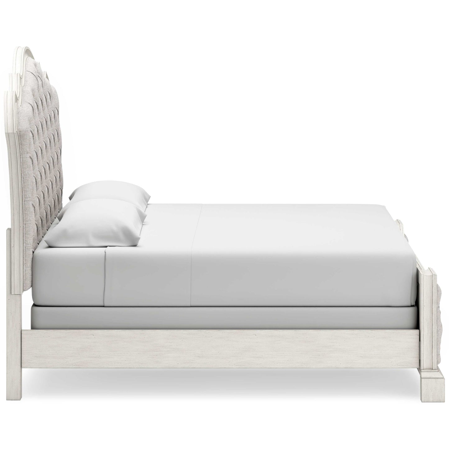 Arlendyne Antique White King Upholstered Bed