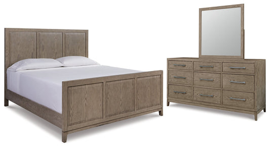 Chrestner Queen Panel Bedroom Set with Dresser and Mirror