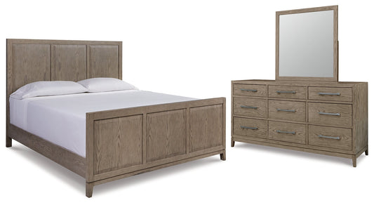 Chrestner King Panel Bedroom Set with Dresser and Mirror