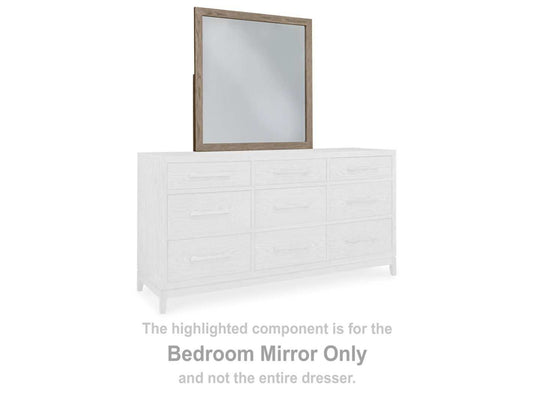 Chrestner Gray Bedroom Mirror