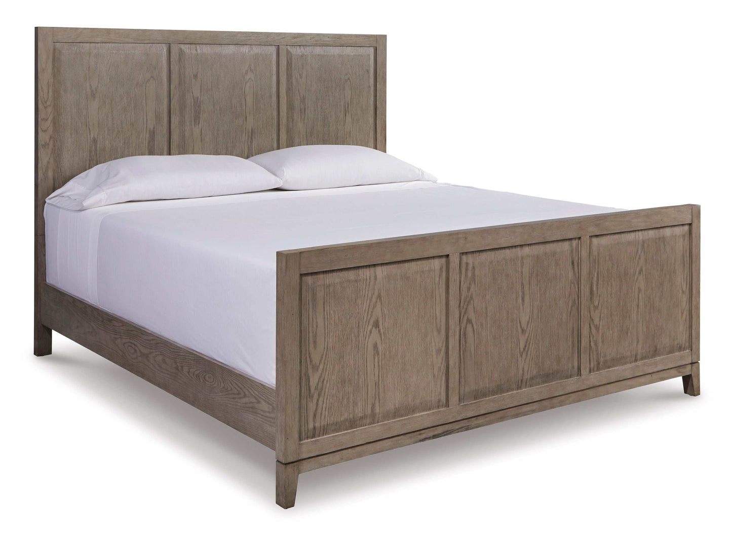 Chrestner Gray King Panel Bed