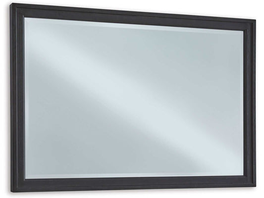 Foyland Black Bedroom Mirror