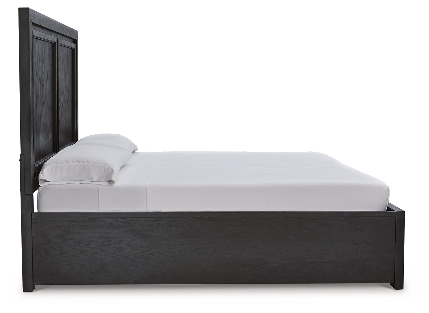 Foyland Black/Brown King Panel Storage Bed