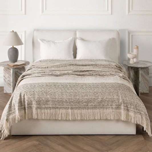 BC Beryl Cocoa Brown Blanket Multiple Sizes Blanket - Ornate Home