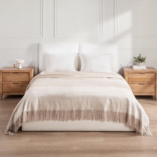 BC Beryl Natural/Ivory Blanket - Ornate Home