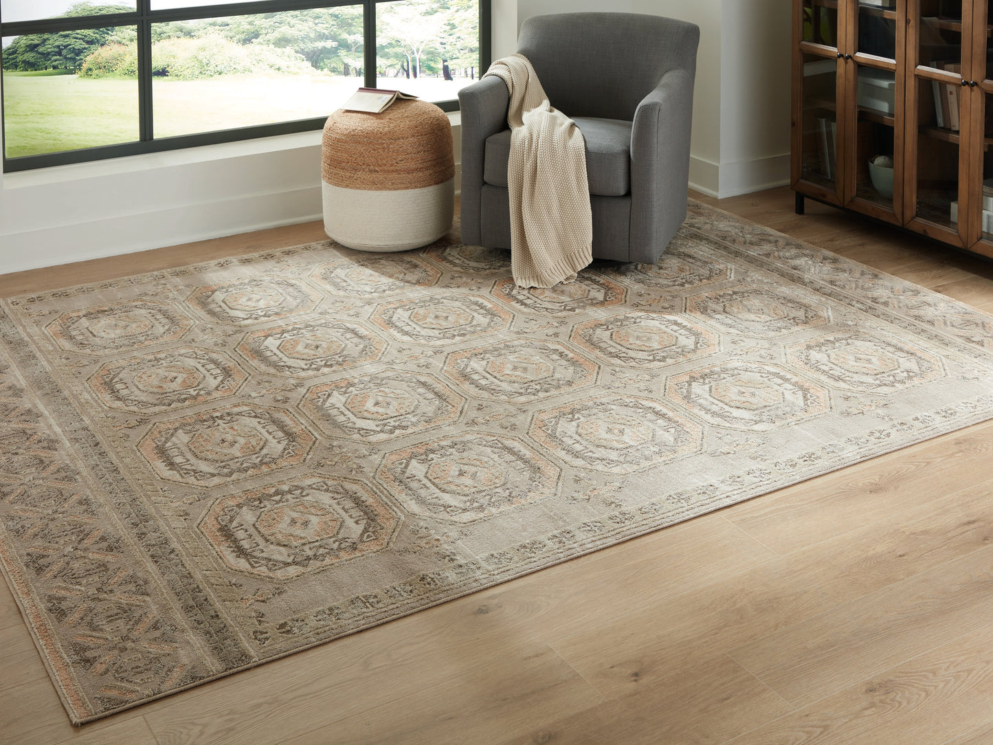 Bachby Multi Large Rug- Viva Furn