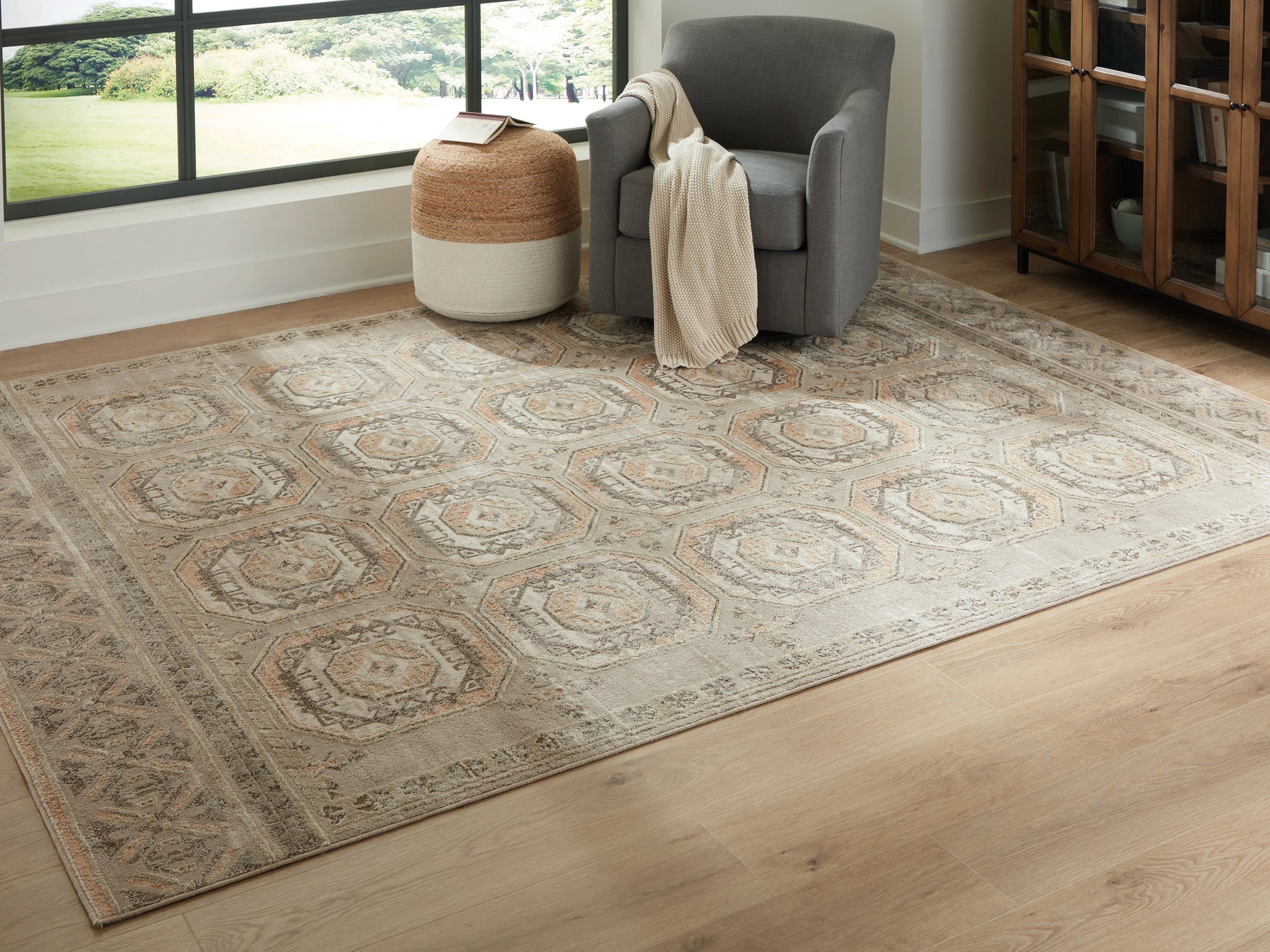 Bachby Multi Large Rug- Viva Furn