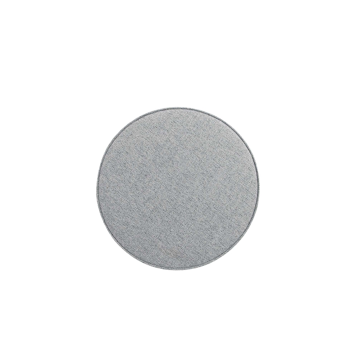 Bailey Ottoman in Grey with Gold Feet - Ornate Home