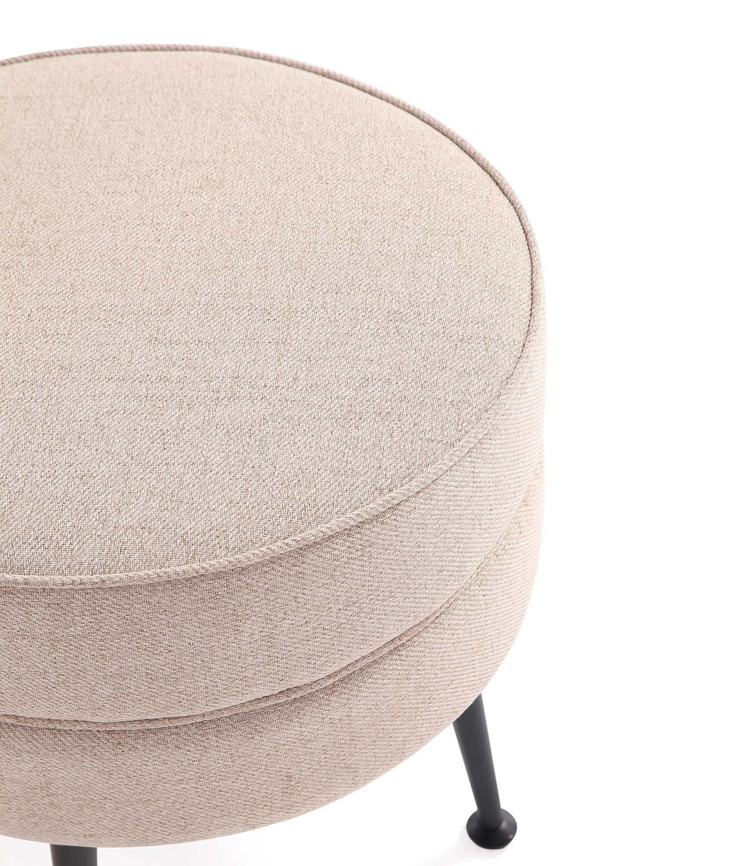 Bailey Ottoman in Multicolor with Black Feet (set of 4) - Ornate Home