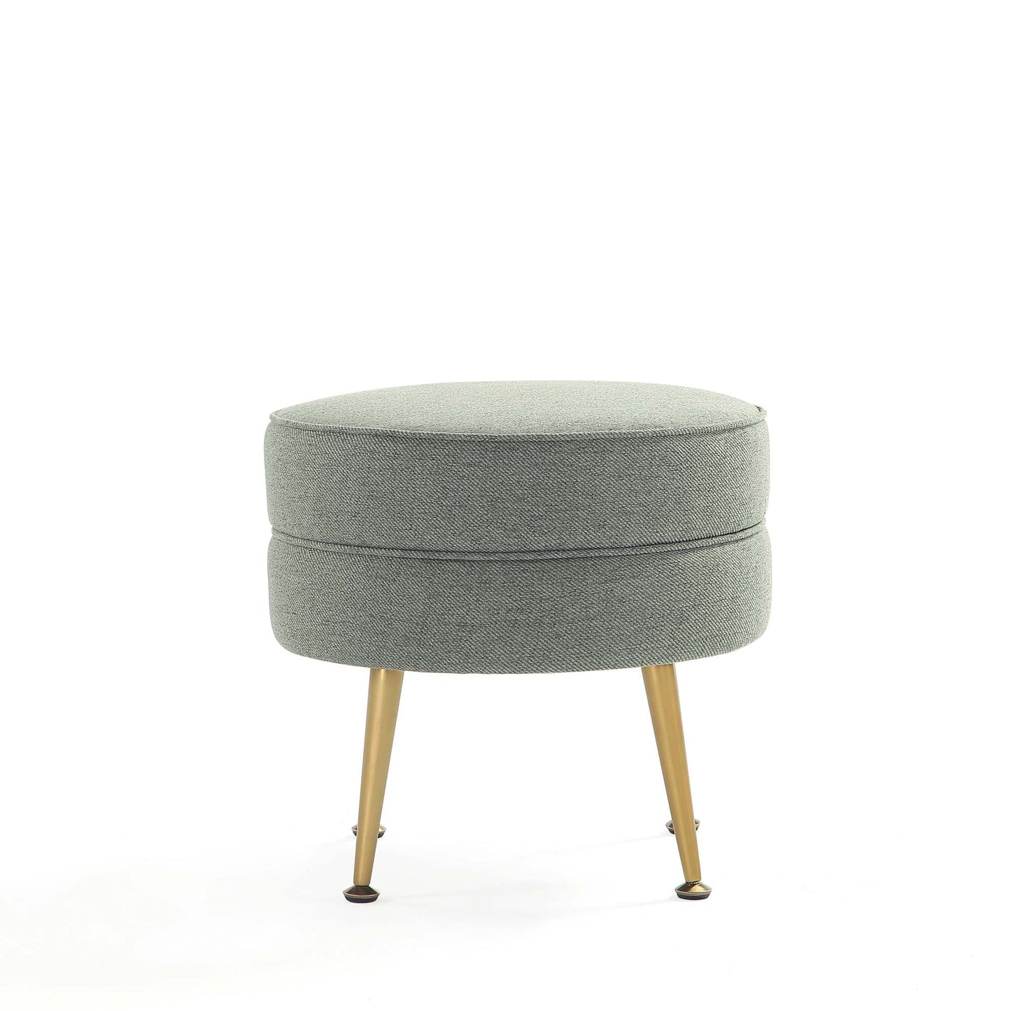 Bailey Ottoman in Multicolor with Gold Feet (set of 4) - Ornate Home