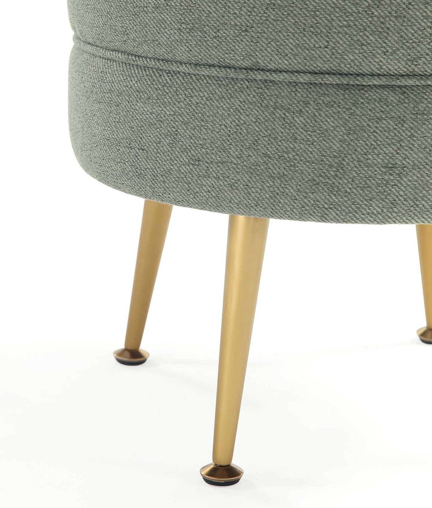 Bailey Ottoman in Multicolor with Gold Feet (set of 4) - Ornate Home