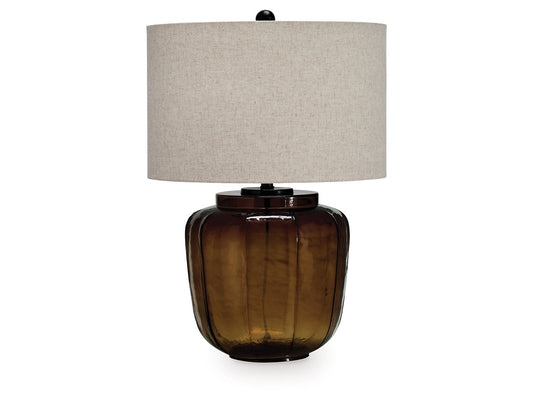 Bainmore Amber Glass Table Lamp (1/CN)- Viva Furn