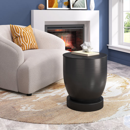 Baku Black Side Table - Ornate Home