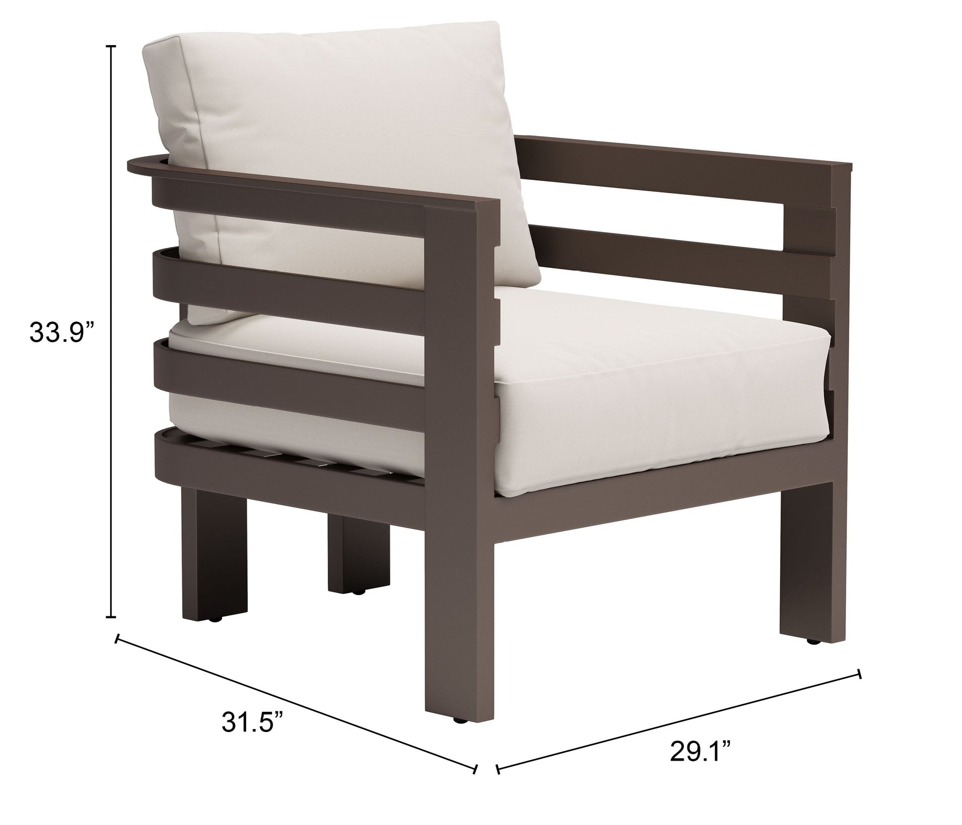 Bal Harbor White Outdoor Armchair - Ornate Home