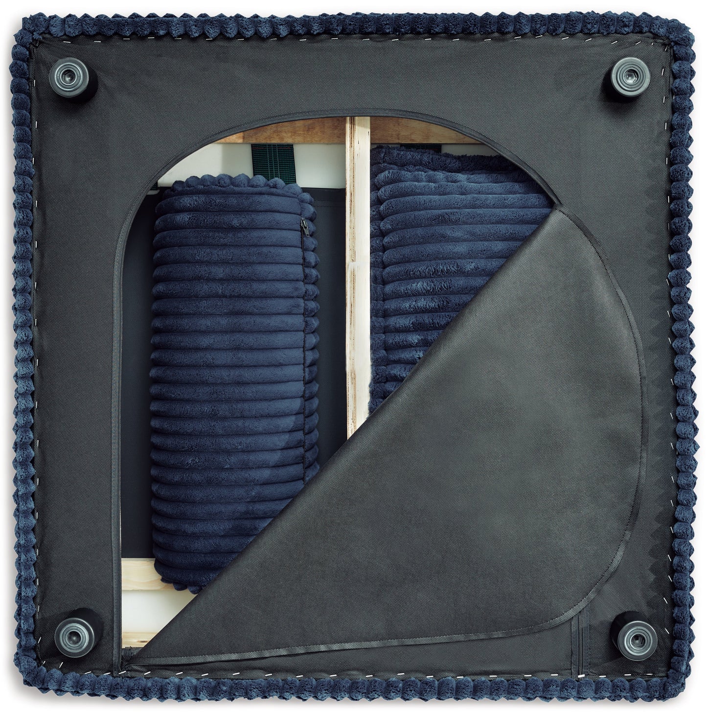 Bales Navy 2-Piece Modular Seating- Viva Furn