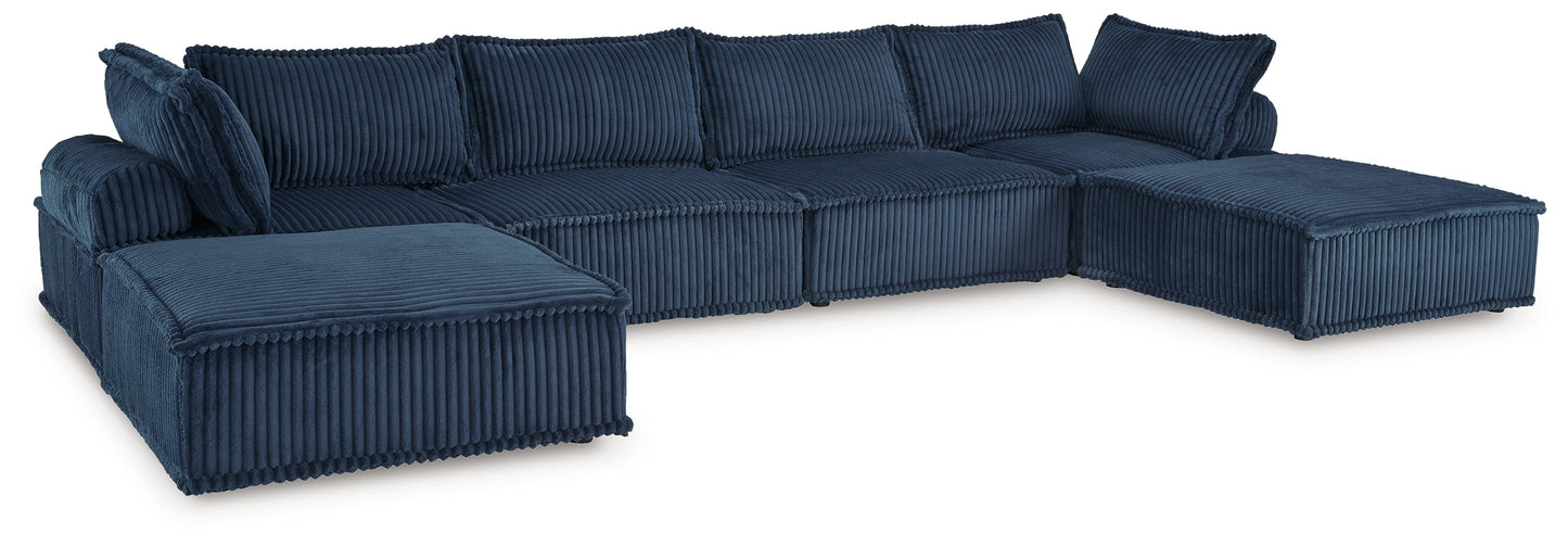 Bales Navy 6-Piece Modular Seating- Viva Furn