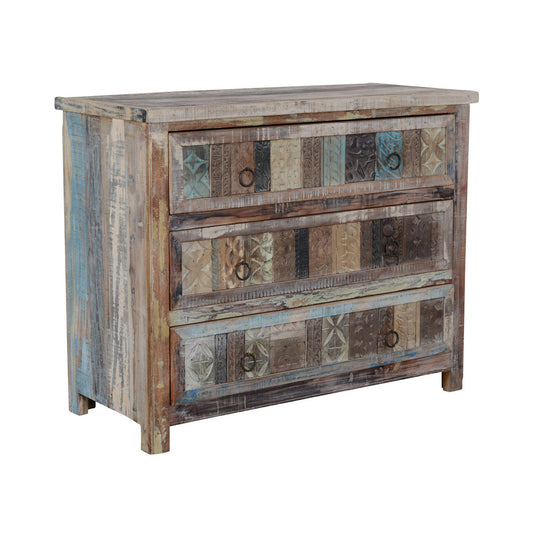Baltim Butterwood Blend 3 Drawer Cabinet - Ornate Home