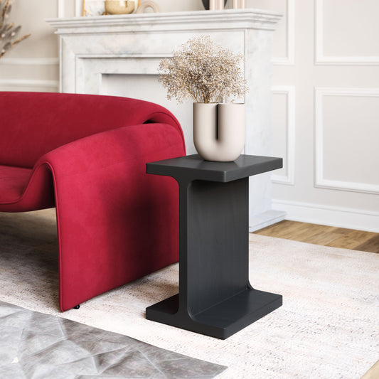 Bama Black Side Table - Ornate Home