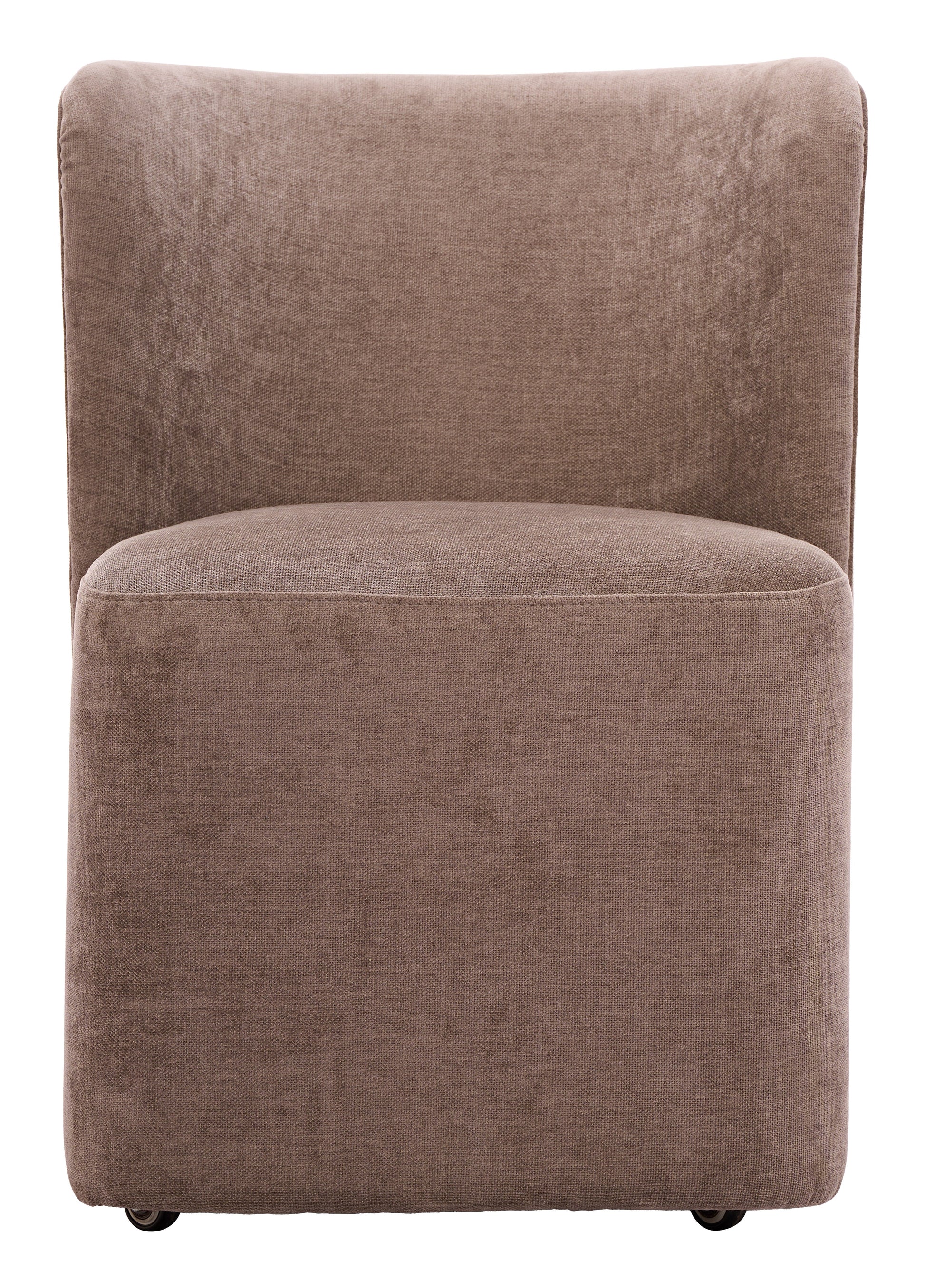 Bambun Taupe Dining Chair with Wheels - Ornate Home