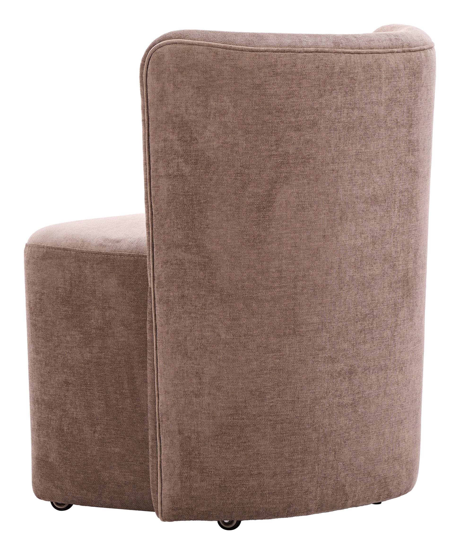 Bambun Taupe Dining Chair with Wheels - Ornate Home