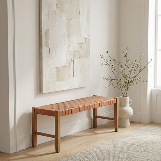 Bandani Tan Bench - Ornate Home